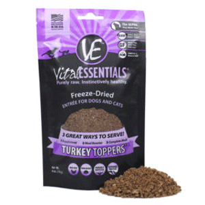 Vital Freeze Dried Turkey Toppers For Cats & Dogs 6oz Bag Vital essential, Freeze Dried, Turkey Toppers, Cat treats, cat, dog treats, Dog